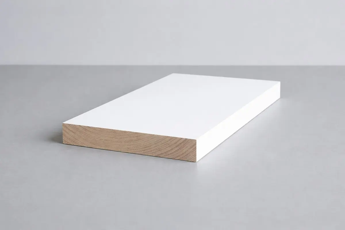 Finger-jointed primed pine board